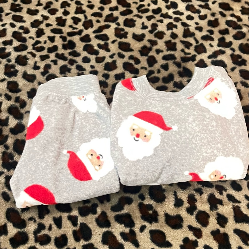 Carter's Festive Gray and Red Pajama Set